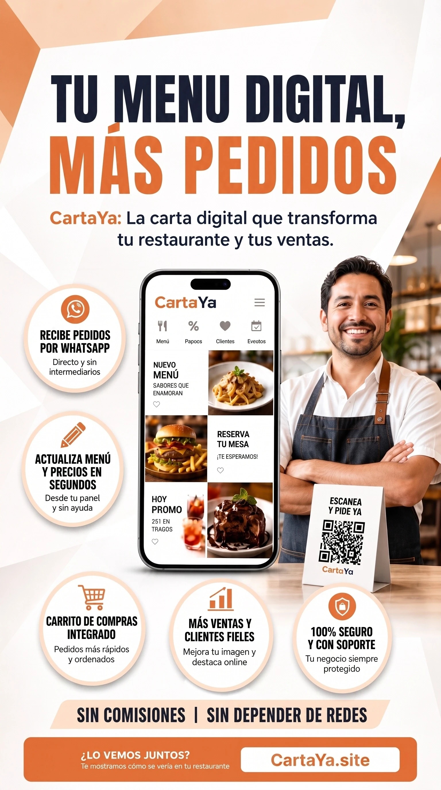 Tu menú digital, más pedidos