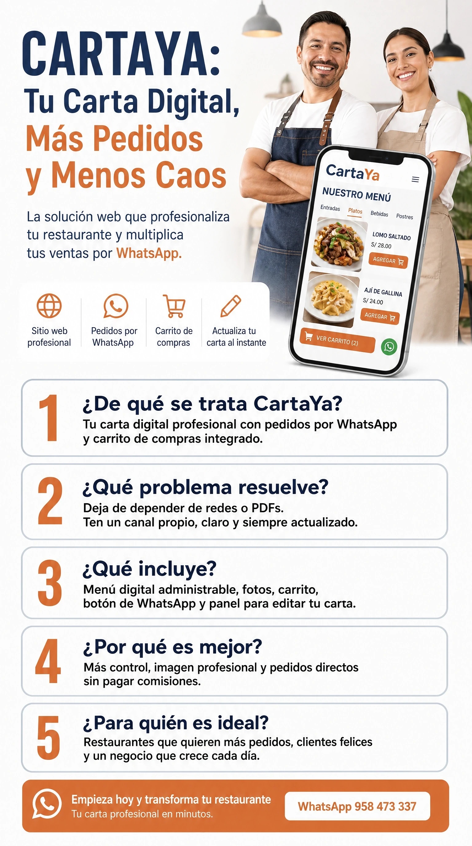 CartaYa: tu carta digital, más pedidos y menos caos